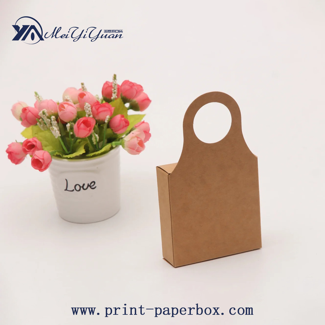 牛皮纸红酒礼盒带挂钩PVC开窗礼盒